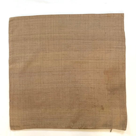 22” x 22” Brown/purple handwoven silk pillow case - Picture 3 of 6